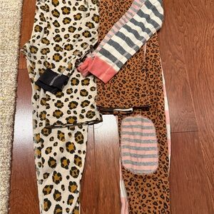 Hanna Andersson Leopard and Stripe Kids Pajama Set